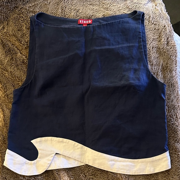 STAUD Raphael Linen Wave top - Picture 4 of 9